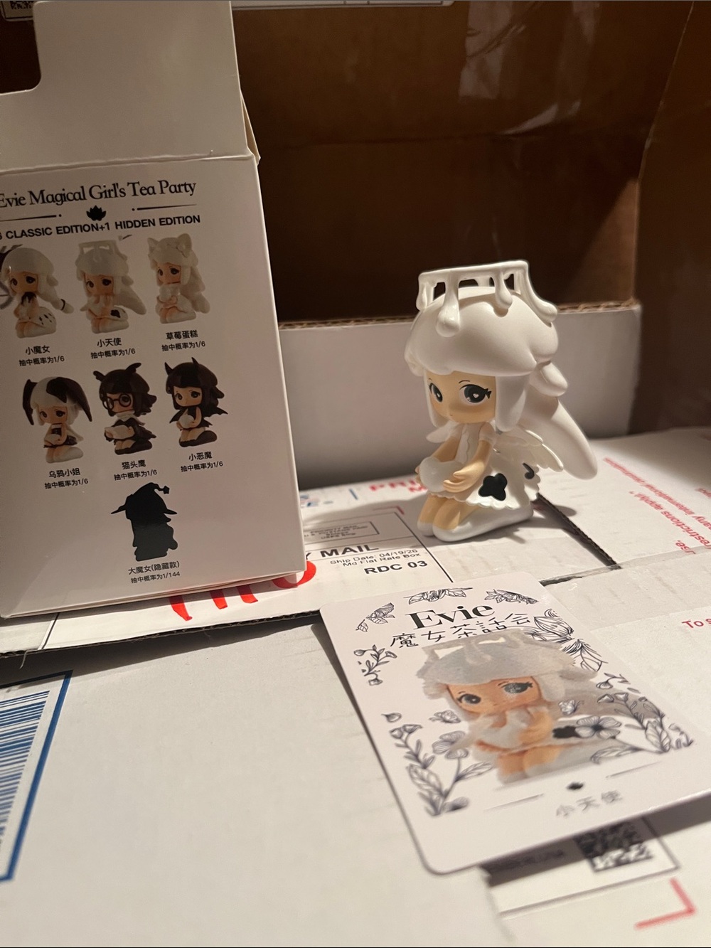 EVIE White Angelic Figurine Collectible Playset